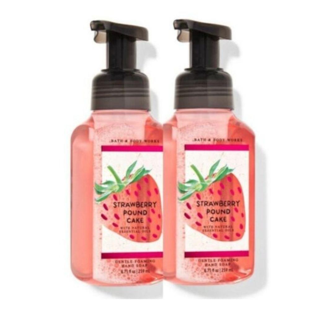 2 STRAWBERRY POUND CAKE GENTLE FOAMING HAND SOAPS 2 FOR $15
